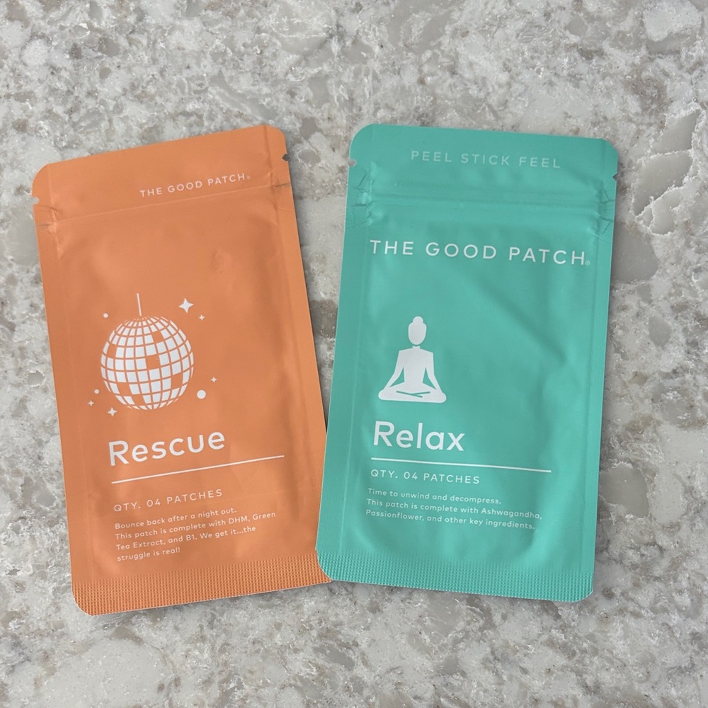The Good Patch Plant-Based Wellness Patches: Relax and Rescue - Unopened